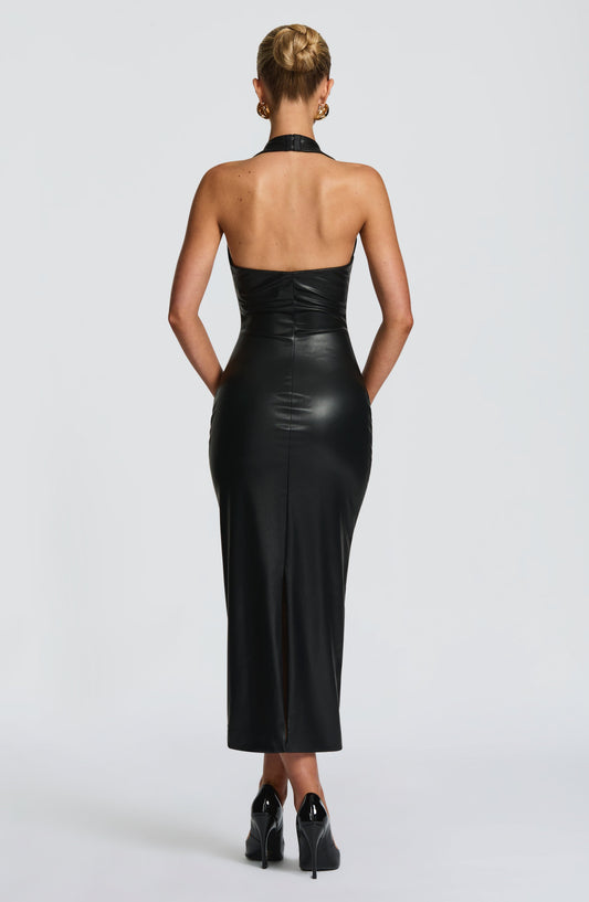 DERENIZEL | Ainselle Midi Dress Black